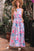 Adley Floral Sleeveless O Neck Knot Waist Maxi Dress