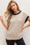 Inaya Beige Batwing Sleeve Sweater Top