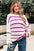 Emerson Colorful Striped Crew Neck Sweater