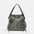 Nicole Lee USA Side Braided Tassel Inlaid Rhinestone Embroidery Hobo Bag