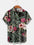 Summer Flower Pattern Seaside Men's Clothing Print Shirt