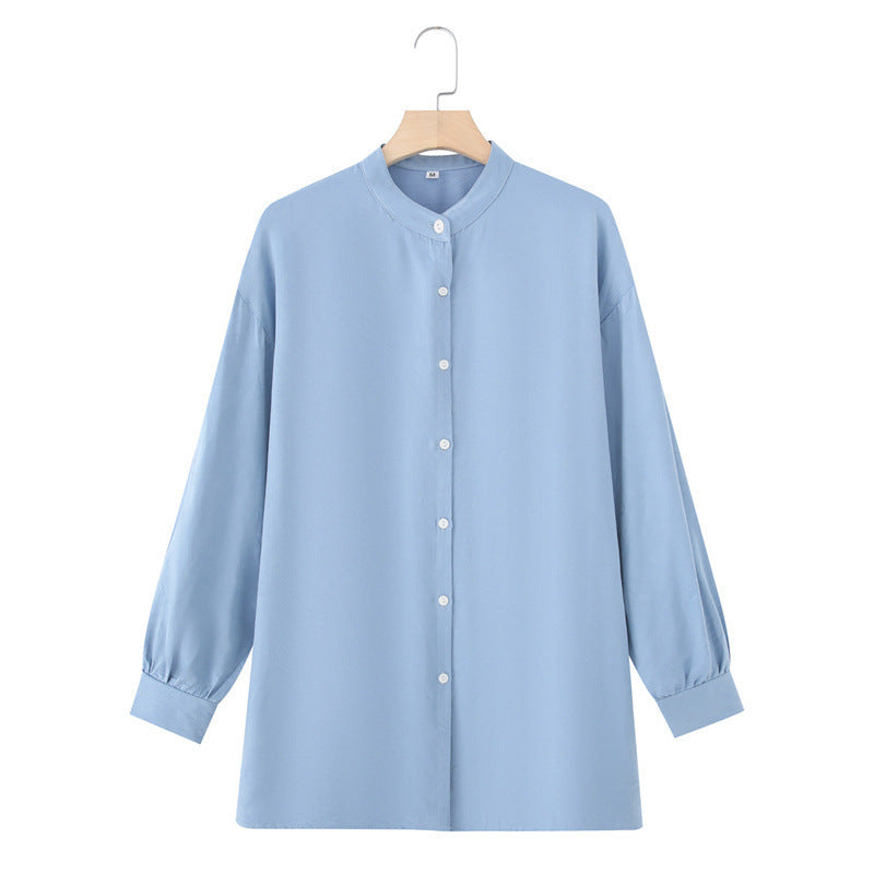 Long Sleeve Shirt Loose Wide Leg Pants Casual Two-piece Suit