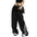 Men's Loose Casual Striped Stitching Wide Leg Track Pants