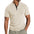Plus Size Men's Short Sleeve Button Pocket T-shirt Polo