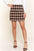 And The Why Full Size Brushed Plaid Mini Skirt