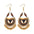 Indian Style Oil Dripping Metal Ball Earrings