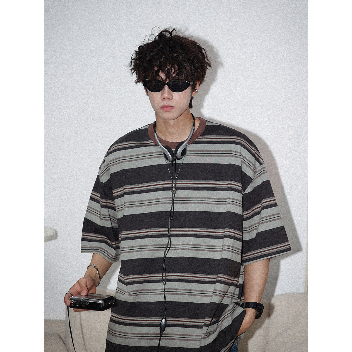 American Lovers Wild Loose Bottoming Shirt Half Sleeve Tee