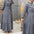 New Muslim Robe Solid Color With Belt Fashion Casual Dress
