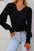 Andrea Shirred Shoulder Frilled Cuffs Long Sleeve Top
