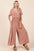 Mittoshop Mineral Wash Jumpsuit - Short Sleeve Flowy Wide Leg Design