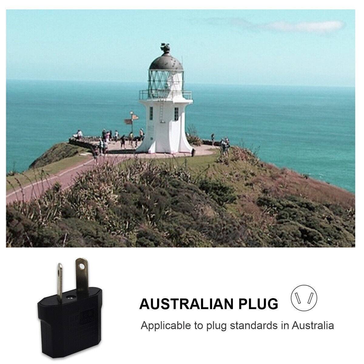 2x US Travel Adapter To Australia AC Power Plug