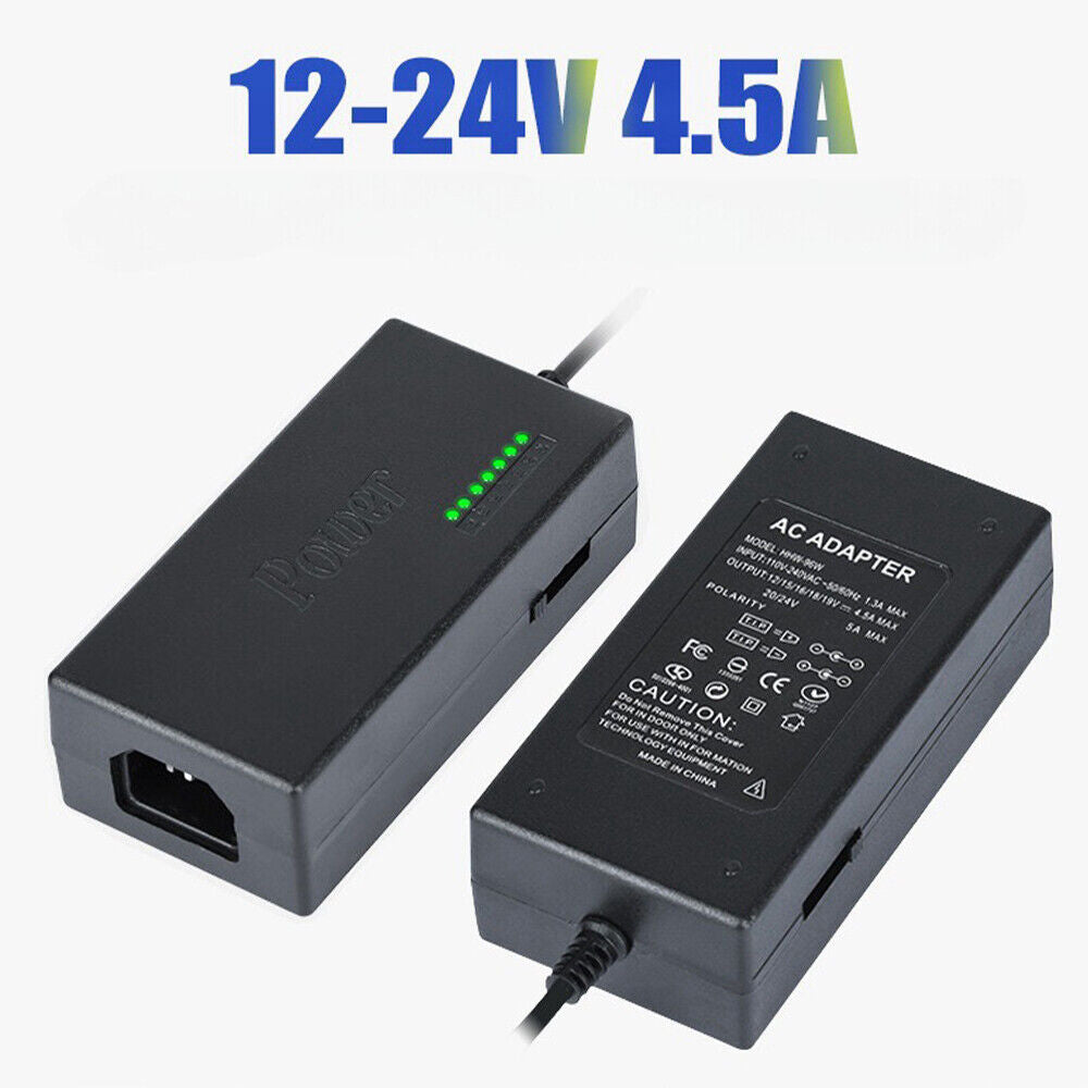 96W 34 Sizes Heads Adapter Universal AC DC Power Supply Charger Multi Laptop PC
