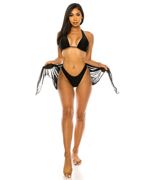 Beach Bombshell 3-Piece Bikini – Sizzle in Style!