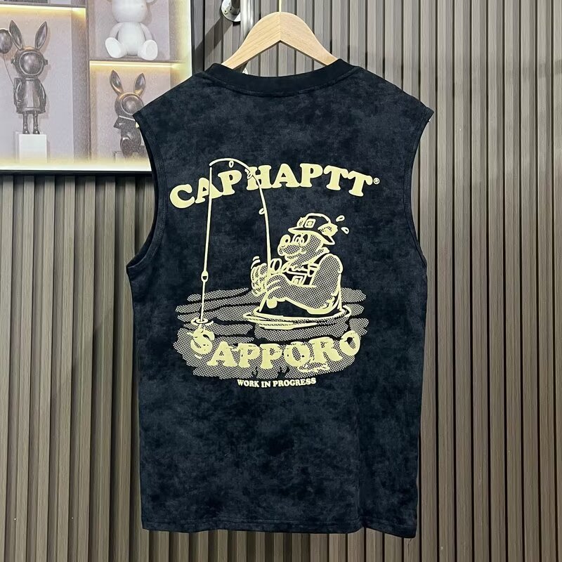 American-style Heavy Short-sleeved T-shirt Men's Summer High Sense