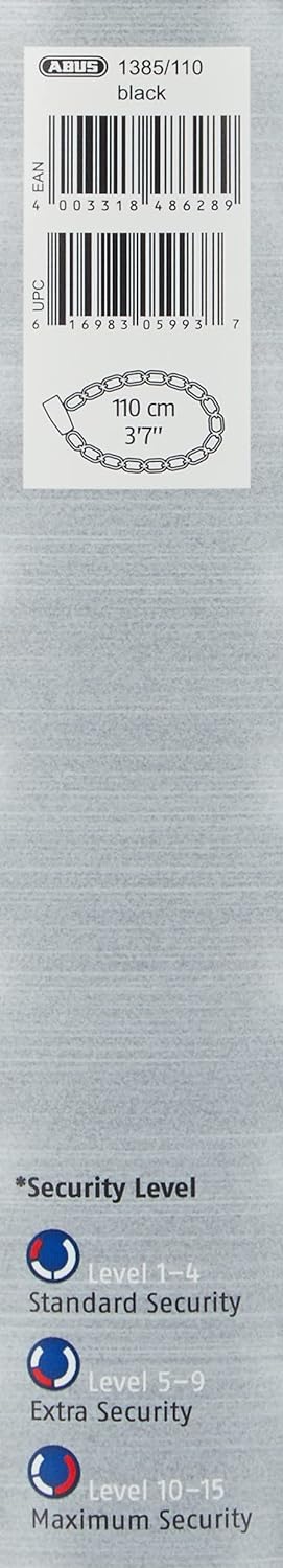 ABUS TRESOR 1385/110-7MM square BK (3.7′) (48628)