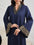 Embroidered Trim Patchwork V-neck Waist Flared Dress