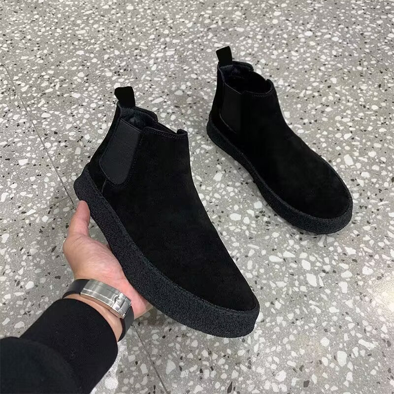 Autumn And Winter Warm Men's Casual All-matching Korean Cotton Shoes