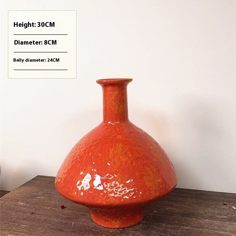 Ceramic Vase Soda Green Stoneware Vase Vintage Jar