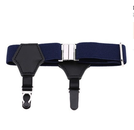 Popular high-end sexy tide men and women gentleman white-collar dress double head duckbill buckle hoist buckle garter socks