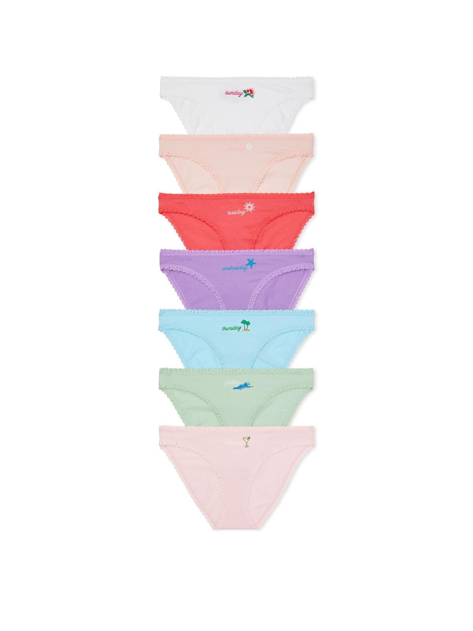 Victoria's Secret 7-Pack Stretch Cotton Bikini Panties