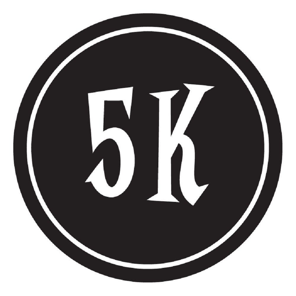 2.5-inch Round Runner Stickers (You Choose the Design & Color) SET OF 4