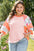 Selah Plus Size Floral Raglan Half Sleeve Top