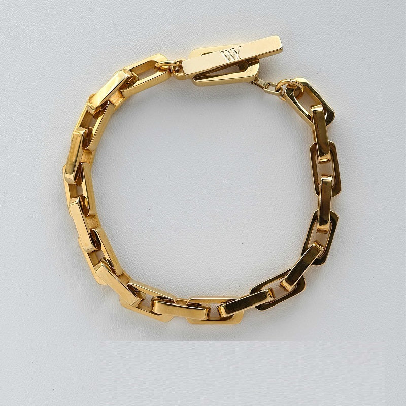 Square 316L Steel Bracelets Necklace For Men And Women