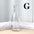 Clear glass vase