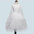 Autumn And Winter Explosions Hollow Children's Skirt Lace Long-sleeved Girls White Princess Dress Irregular Dress