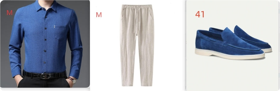 New Men's Linen Like Casual Shirt