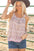 Taytum Bohemian Floral Pleated Tank