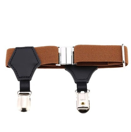 Popular high-end sexy tide men and women gentleman white-collar dress double head duckbill buckle hoist buckle garter socks