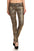 Low Rise Metallic Print Skinny jeans Pants