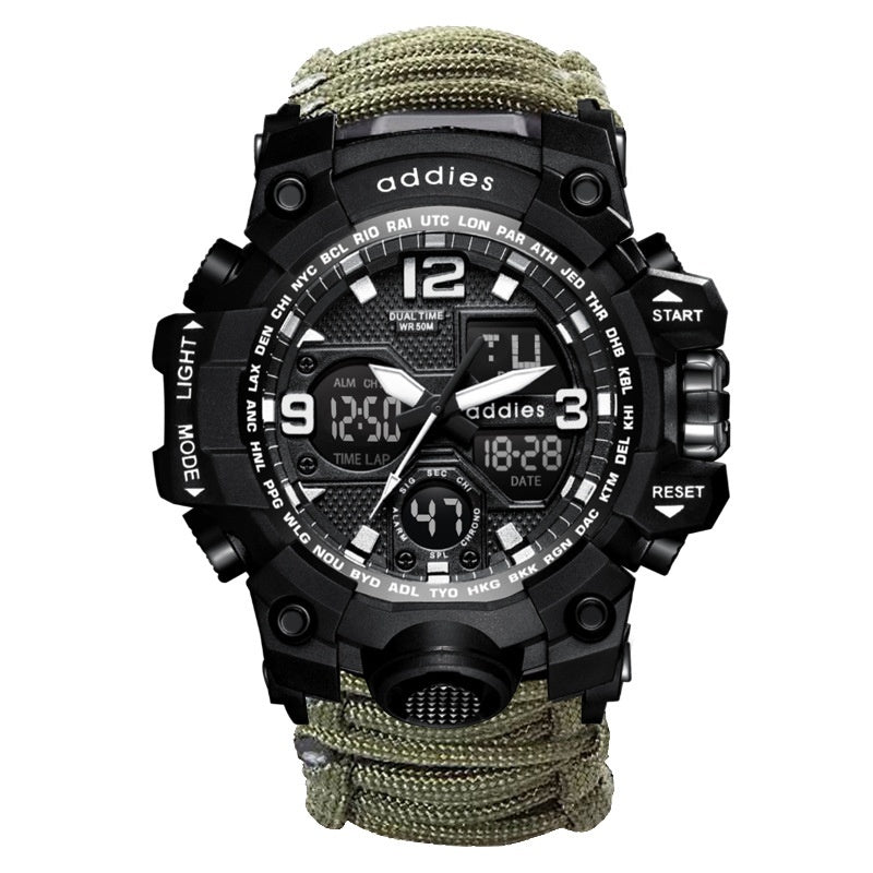 Multifunctional Sports Watch Outdoor Mountaineering Tactical Men's Waterproof