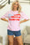 Pink Bow Flag Tee