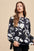 Annie Wear Frill Printed Balloon Sleeve Blouse