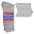 6 Pairs Physicians Approved Diabetic Crew Socks Unisex Black/Grey/White