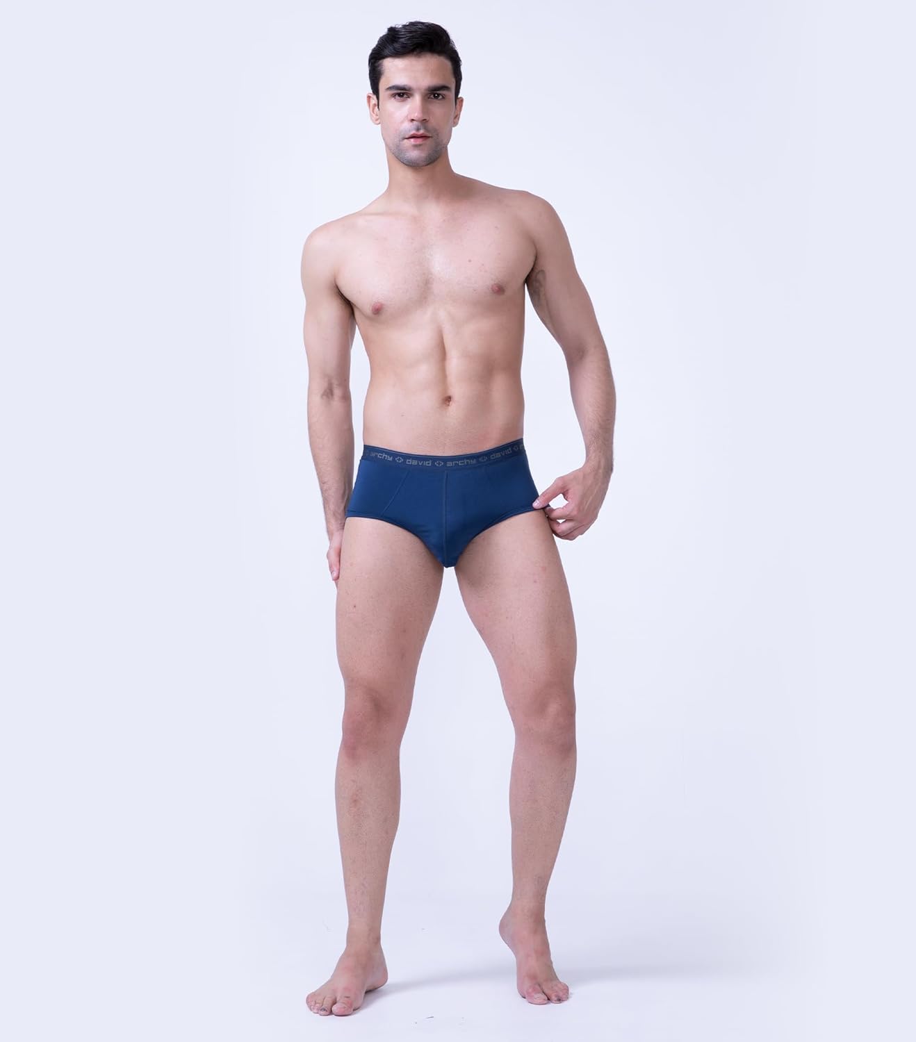 DAVID ARCHY Men's Underwear Ultra Soft Modal Dual Pouch Briefs Support Comfortable lightweight Briefs for Men 4 or 7 Pack
