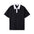 Japanese Fashion Brand Casual Contrast Color Lapel Short Sleeve