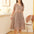 Comfortable Nightdress Women's Short Sleeve Floral Slimming Dress
