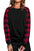 Aria Plaid Long Sleeve Sweatshirt