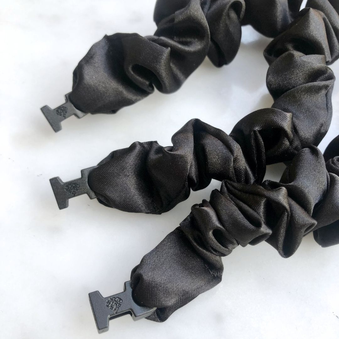 MINI 3-Pack Neutral Buckle Scrunchies Bundle - No Snagging, No Tangles