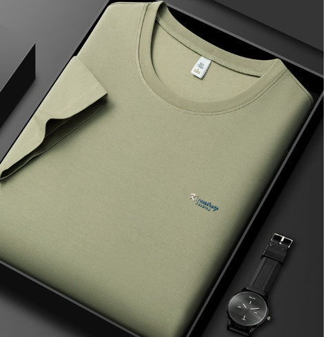 5A Antibacterial ICE Cotton Skin-friendly Breathable Round Neck T-shirt