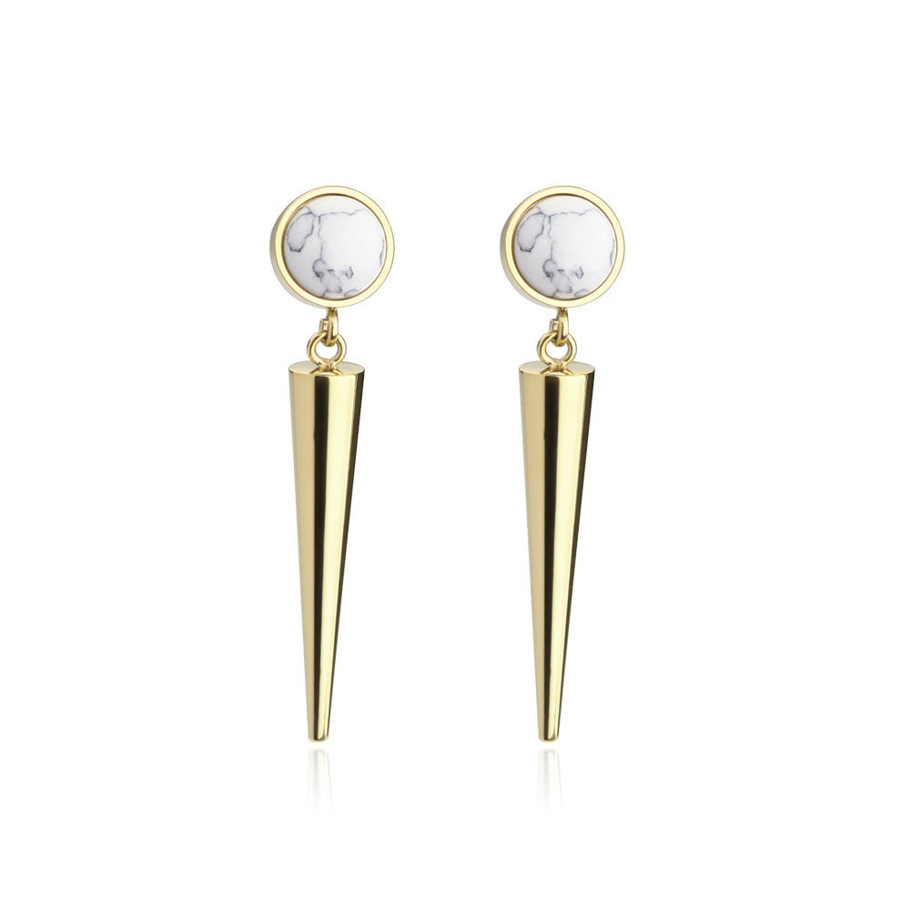 Elegant Stainless Steel Vintage Earrings Geometric