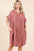 Mittoshop Mineral Wash Cotton Gauze Mini Shirt Dress