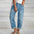 New Jeans Loose Leisure All-matching Simple And Thin Half-length Pants Straight-leg Pants Women