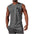 Coconut Tree Embroidery Vest Summer Beach Tank Tops Workout Muscle Men Sports Fitness T-shirt