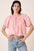 Mittoshop Linen Two-Way Short Sleeve Crop Blouse