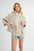Aemi + Co Fake Two Pieces Turtleneck Sherpa Jacket with Pockets