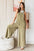 Mittoshop Textured Wide Leg Overalls - Olive